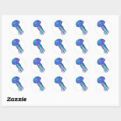 Sticker Rond gelée bleue (Feuille)
