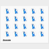 Sticker Rond Gelert Blue (Feuille)