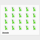 Sticker Rond Gelert brillant (Feuille)