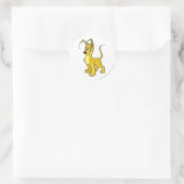 Sticker Rond Gelert jaune (Sac)