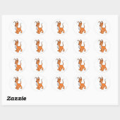 Sticker Rond Gelert Orange (Feuille)
