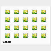 Sticker Rond Gem Drapeau De Thurgau (Feuille)