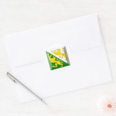 Sticker Rond Gem Drapeau De Thurgau (Enveloppe)