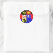 Sticker Rond Gem Drapeau Ostfriesland (Sac)