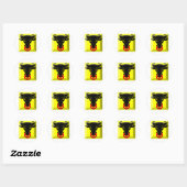 Sticker Rond Gem. Drapeau Uri (Feuille)