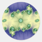 Sticker Rond Gem rare - Fractal (Devant)