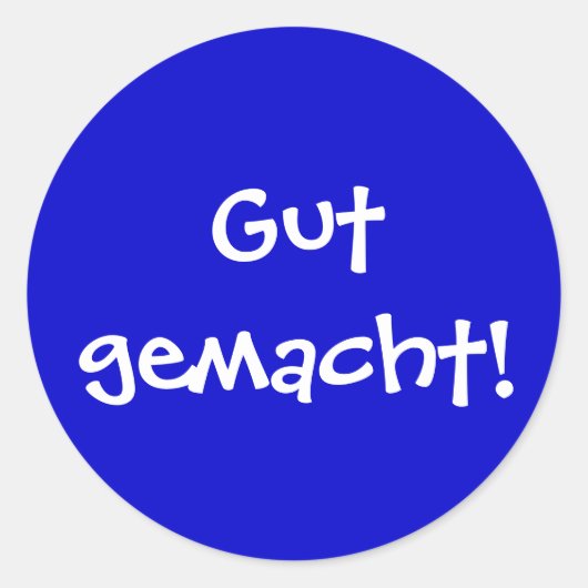 Sticker Rond Gemacht ! (Devant)