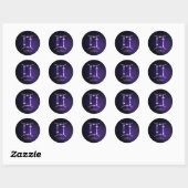 Sticker Rond Gemini (Feuille)