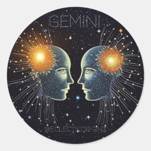 Sticker Rond Gemini