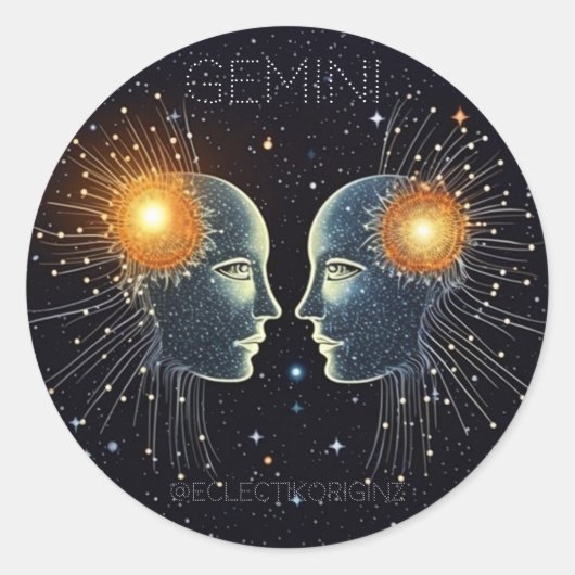 Sticker Rond Gemini (Devant)