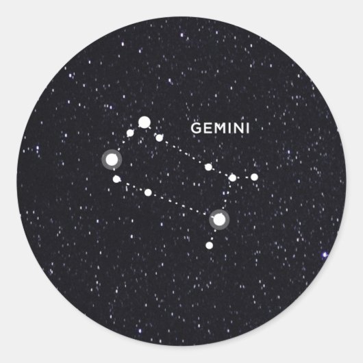 Sticker Rond Gemini (Devant)