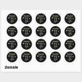 Sticker Rond Gemini (Feuille)