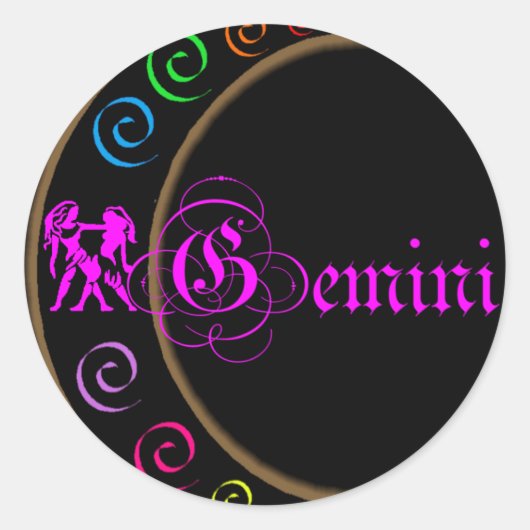 Sticker Rond Gemini (Devant)