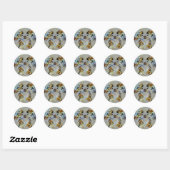 Sticker Rond Gemini (Feuille)