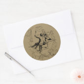 Sticker Rond Gemini Constellation Zodiac Hevelius circa 1690 (Enveloppe)