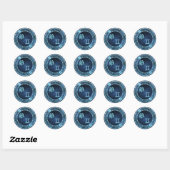 Sticker Rond Gemini/Rooster (Feuille)