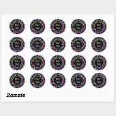 Sticker Rond Gems (Feuille)