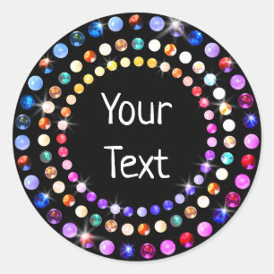 Sticker Rond Gems