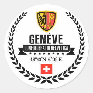 Sticker Rond Genève