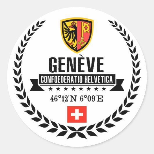 Sticker Rond Genève (Devant)