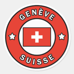 Sticker Rond Genève Suisse