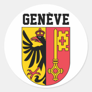 Sticker Rond Genève, Suisse - blason
