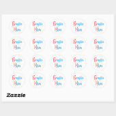 Sticker Rond Genghis Khan (Feuille)