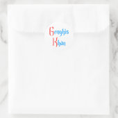 Sticker Rond Genghis Khan (Sac)