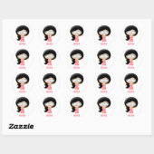 Sticker Rond Genie (Feuille)