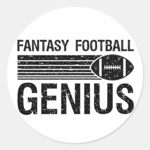 Sticker Rond Genius de football Imaginaire 1