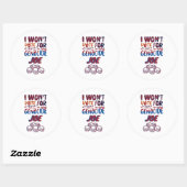 STICKER ROND GÉNOCIDE JOE (Feuille)
