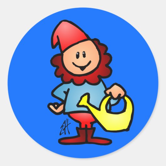 Sticker Rond Génome du jardin (Devant)