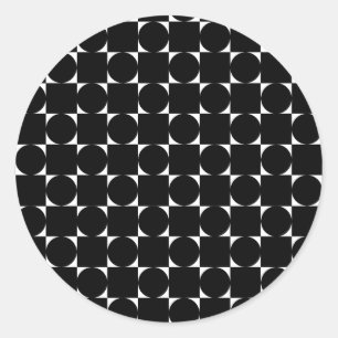Sticker Rond Genre De Papillons Blancs