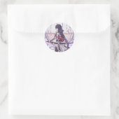 Sticker Rond Genshin impact Baal feuilles de sakura (Sac)