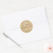 Sticker Rond gentil merci (Enveloppe)