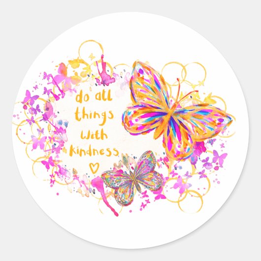 Sticker Rond Gentillesse (Devant)