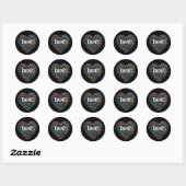 Sticker Rond Gentillesse compassion empathie et respect (Feuille)