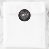 Sticker Rond Gentillesse compassion empathie et respect (Sac)