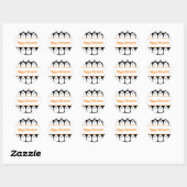 Sticker Rond Gentils Fantômes d'Halloween (Feuille)