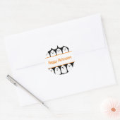 Sticker Rond Gentils Fantômes d'Halloween (Enveloppe)