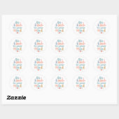 Sticker Rond Gentle Self Care and Positive Reminder (Feuille)