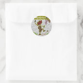 Sticker Rond Géocachage Masquer Chasse Trouver (Sac)