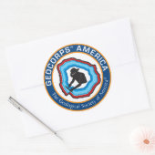 Sticker rond GeoCorps America (Enveloppe)