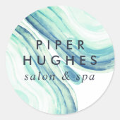 Sticker Rond Géode Seaglass (Devant)