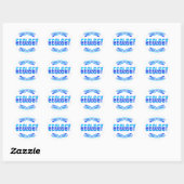 STICKER ROND GÉOLOGIE (Feuille)