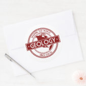 Sticker Rond Géologie - Façonner le logo mondial (Amérique du N (Enveloppe)