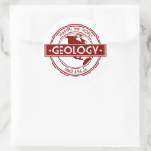 Sticker Rond Géologie - Façonner le logo mondial (Amérique du N (Sac)