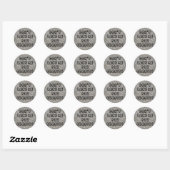 Sticker Rond Géologue (Feuille)