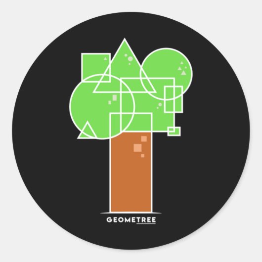 Sticker Rond Geometree I (Devant)