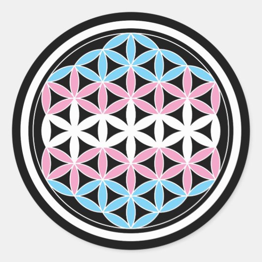 Sticker Rond géométrie sacrée (Devant)